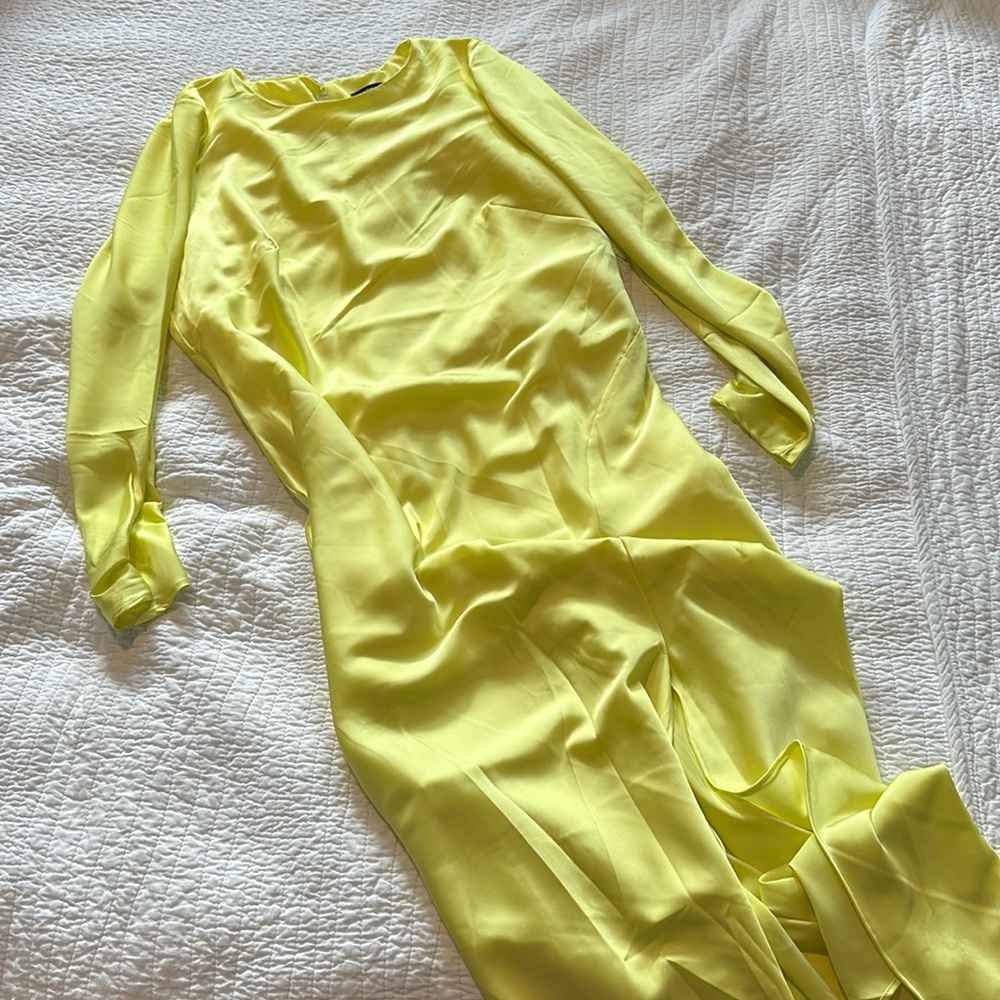 Never work express satin dress